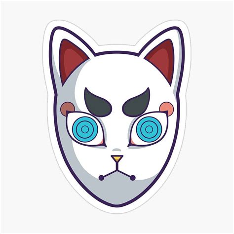 Demon Slayer Mask Blue Eyes Cat, demon cats HD phone wallpaper | Pxfuel