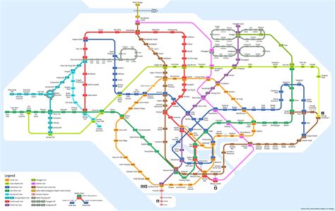 Circle Line Mrt Map - Here S Another Redesign Of The Mrt Map Complete ...