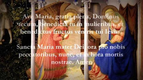 Catholic Prayers - Hail Mary, Latin - YouTube