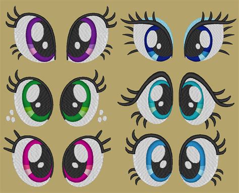 MLP:FiM Mane Six Eye PES pack | Etsy