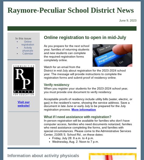 Raymore-Peculiar School News | RAYMORE-PECULIAR SCHOOL DISTRICT