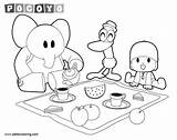 Pocoyo Coloring Pages For Kids sketch template