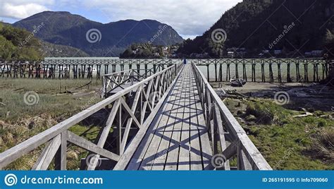 Caleta Tortel, Wooden Walkways, Carretera Austral, Chile Stock Image - Image of indigenous ...