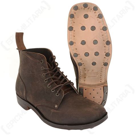 WW1 British Army B5 Leather Boots with Original Sole - Epic Militaria