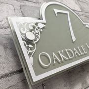Personalised Decorative House Sign/Door Number Address Plaque includin | House Sign Solutions