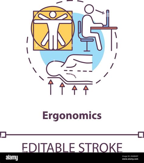 Ergonomics concept icon Stock Vector Image & Art - Alamy