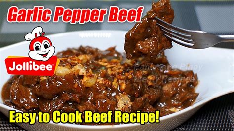 ANG DALI LANG PALA LUTUIN NITONG GARLIC PEPPER BEEF SAUCE PA LANG ULAM NA - YouTube