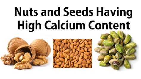 Top 10 Nuts & Seeds with High Calcium Content - YouTube