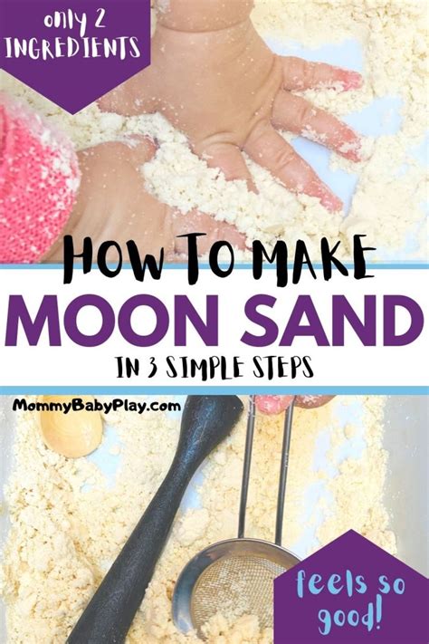 Homemade Moon Sand {Moon Sand Made With Only 2 Ingredients}