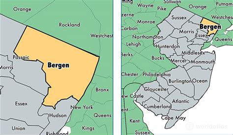 Bergen County, New Jersey / Map of Bergen County, NJ / Where is Bergen ...