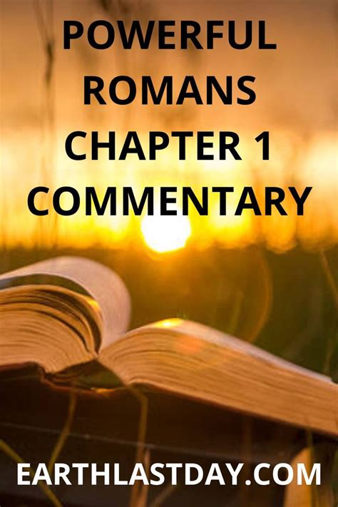 Romans chapter 1 bible study – Artofit