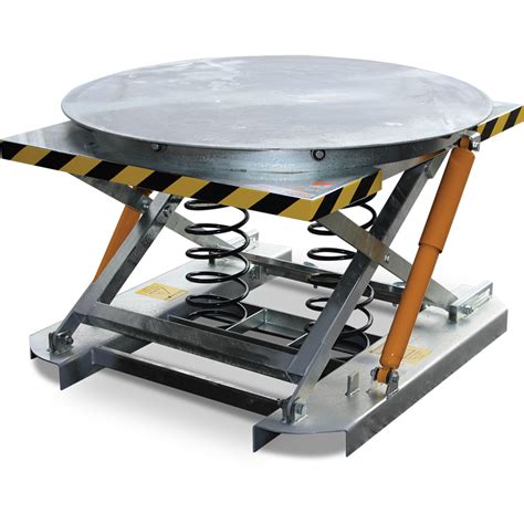 Pallet Scissor Lift Table (Spring - Galvanised) | Spring-Loaded Lift Tables | Astrolift