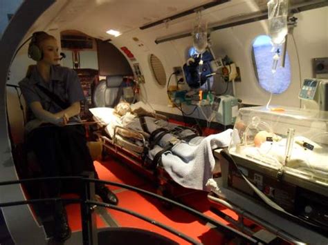 Mock up of inside of Royal Flying Doctors plane - Alice Springs ...