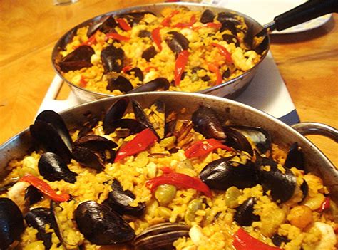 Spanish Seafood Paella / Paella de Mariscos Recipe | Just A Pinch Recipes