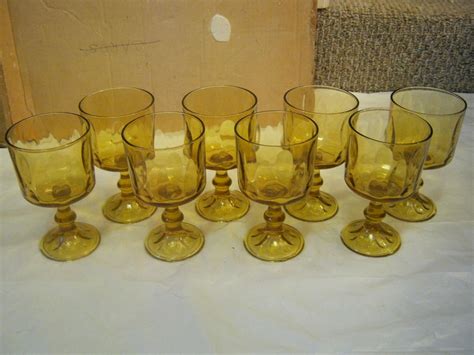 8 glass goblets | Antiques Board