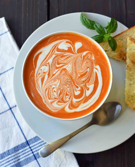 Creamy Tomato Basil Soup – Modern Honey