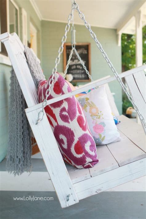 tips to hang a porch swing - Lolly Jane