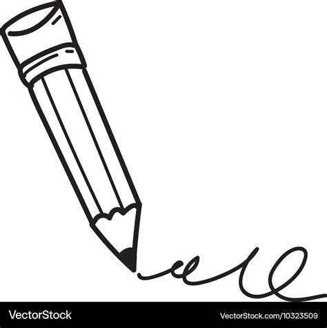 Pencil sketch Royalty Free Vector Image - VectorStock