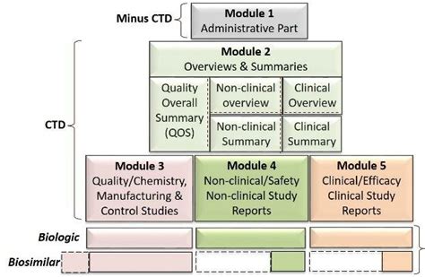 The CTD modules. Comparison of regulatory requirements for a reference ...