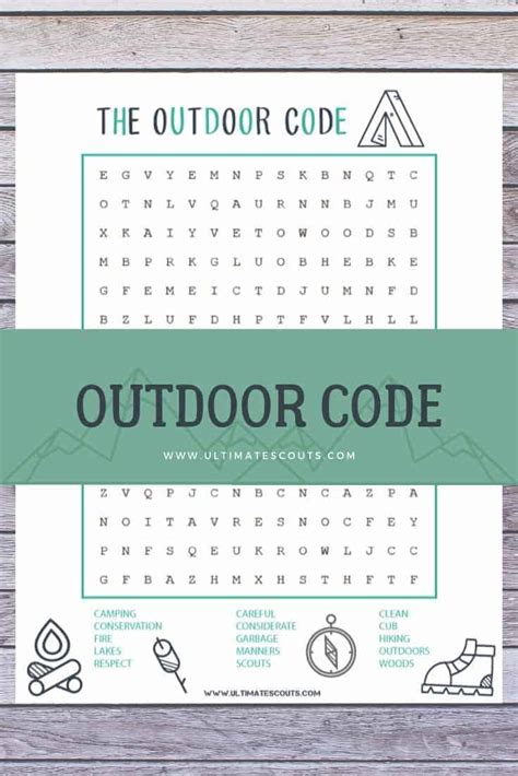 outdoor code activity – Ultimate Scouts