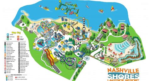 Nashville Shores Map and Brochure (2014 - 2023) | ThemeParkBrochures.net