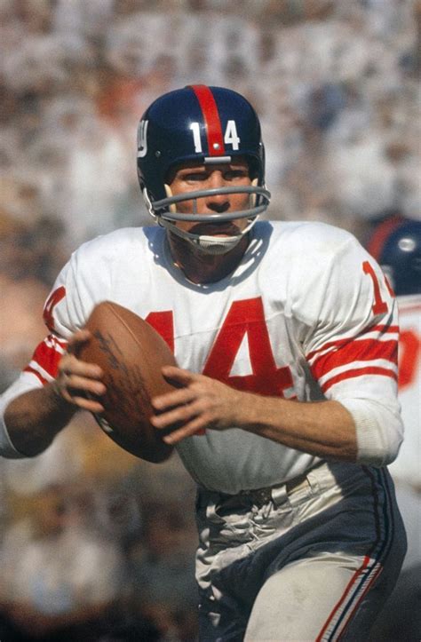 Y. A. Tittle NY Giants at Washington October 1, 1961. Inducted 1971 New ...