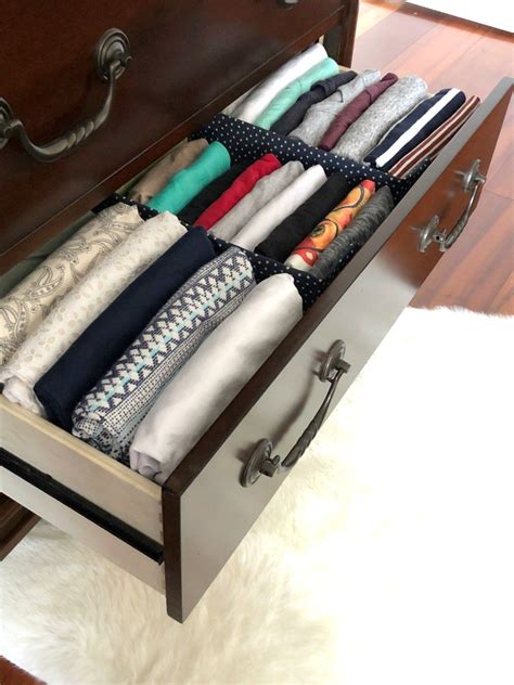 How To Fold Clothes Like A Retail Pro - Organized-ish | Diy drawer ...