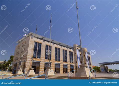 Municipal Complex and City Hall of Jerusalem Editorial Stock Image - Image of mayor, banner ...