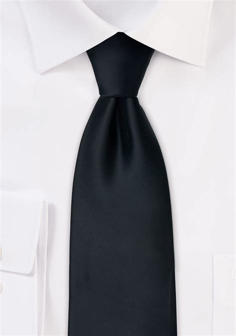 Black men's ties - Formal black necktie | Cheap-Neckties.com