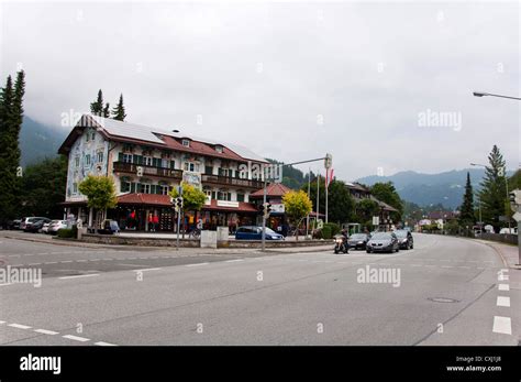 Garmisch-Partenkirchen ski resort town, Bavaria, Germany Stock Photo ...