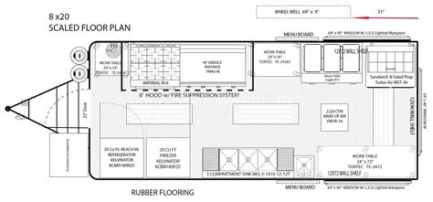 8x20 MAGDALENA Floor Plan - Food Trucks | Concession Nation | Food Trailers