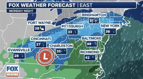 Map shows huge snow storm that could affect millions in the US on ...