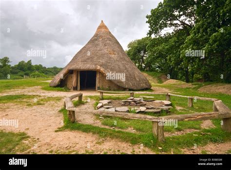 Iron Age Hill Fort at Castell Henllys Stock Photo - Alamy