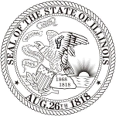 Illinois, state seal - vector image