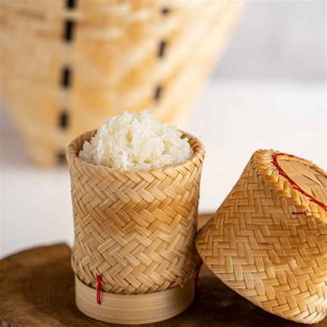 Thai Lao Sticky Rice Cooker Steamer BamBoo Basket Pot Kitchen Food Menu ...