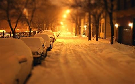 photography, Winter, Snow, Street, Urban, Lights, Night, House Wallpapers HD / Desktop and ...