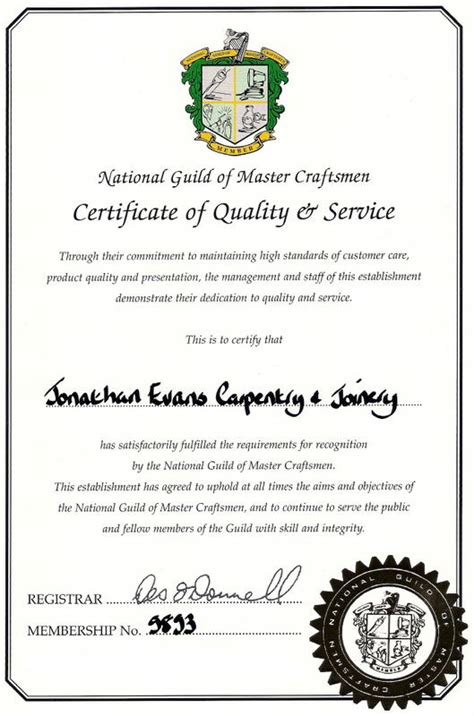 National Guild of Master Craftsmen | Carpentry Joinery Cork