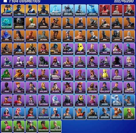 Fortnite 100+ skins