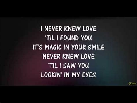 I never knew love (lyrics) by Lovi Poe - YouTube