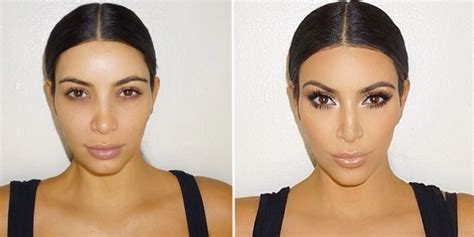 Kim Kardashian's makeup masterclass before and after