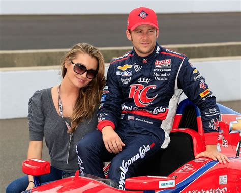 Race Car Driver Marco Andretti Marries Model Marta Krupa