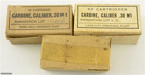 3 Boxes of US M1 Carbine Ammo