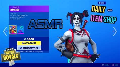 ASMR | Fortnite NEW Clown Skin Style! Daily Item Shop Update 🎮🎧 ...