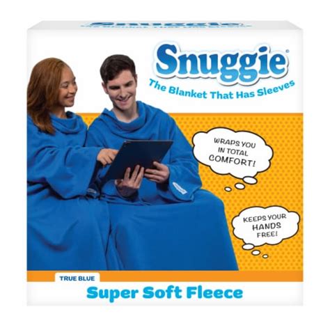 Snuggie Super Soft Fleece Blanket - True Blue, 1 ct - Fred Meyer