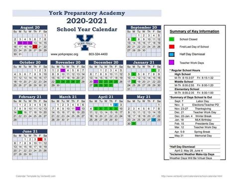 2020 Revised School Calendar | ELEMENTARY SCHOOL