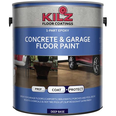 KILZ 1-Part Epoxy Concrete and Garage Floor Paint, Gallon - Walmart.com - Walmart.com