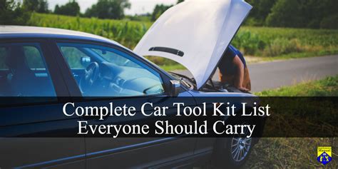 Complete Car Tool Kit List Everyone Should Carry - Gentlemen's Manual