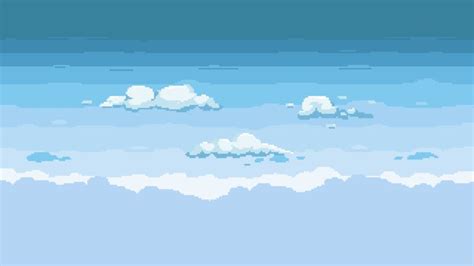 2D Pixel Art Background ( 10 Sky | Pixel art background, Pixel art, Art background