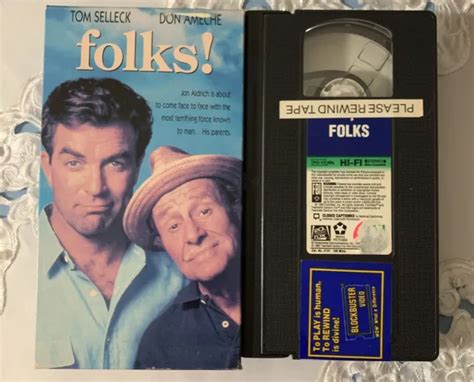 FOLKS! VHS 1992 Tom Selleck Don Ameche COMEDY FAMILY ACTION PG-13 $4.00 - PicClick