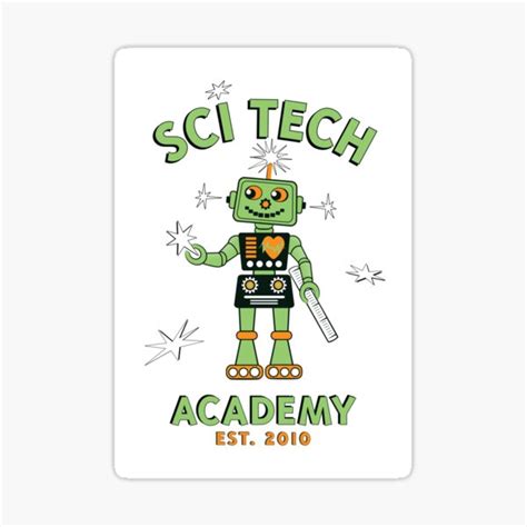 "Sci Tech Academy Sticker" Sticker for Sale by SciTechPTO | Redbubble